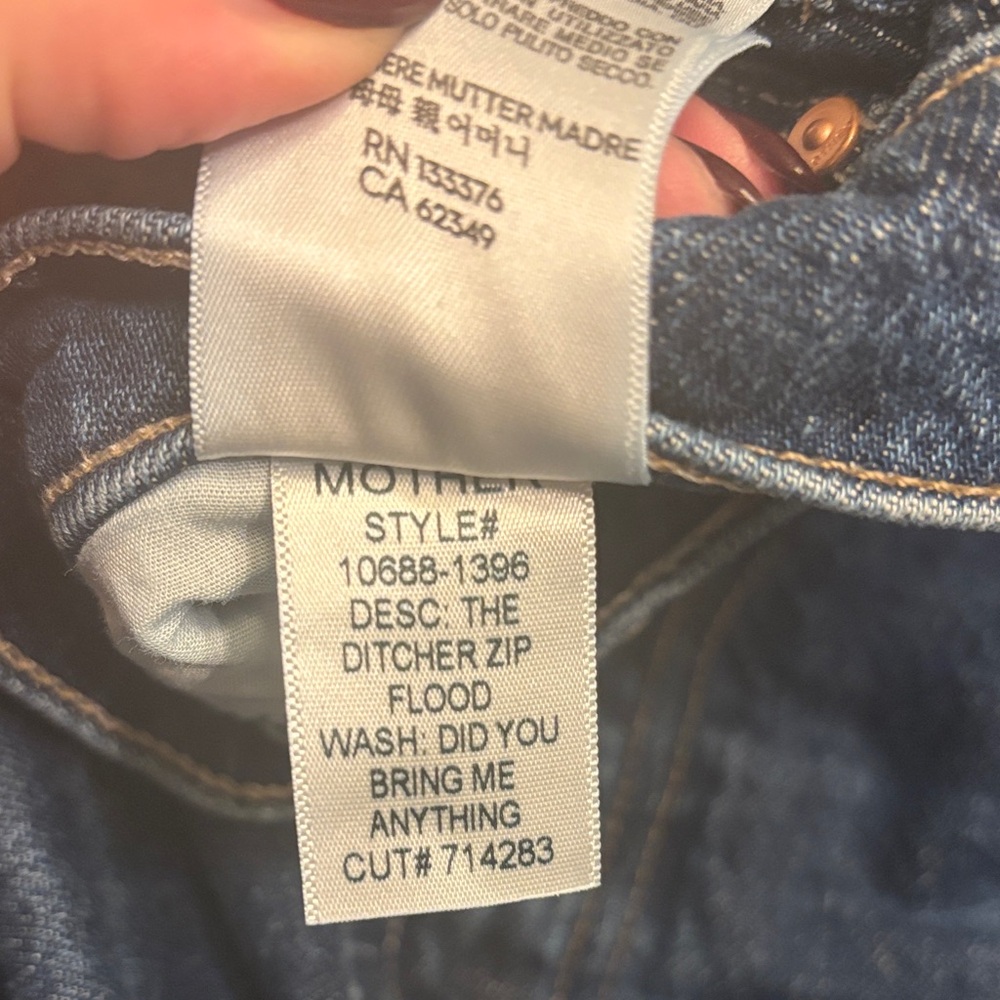 MOTHER Dark Blue Women's Jeans - Picture 4 of 8